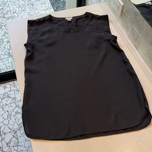 J Crew black cap sleeve top
